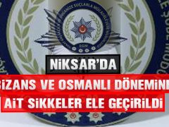 Niksar’da Bizans ve Osmanlı Dönemine Ait Sikkeler Ele Geçirildi
