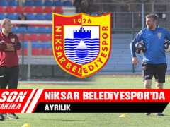 Niksar Belediyespor’da Ayrılık