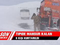 Tipide Mahsur Kalan 6 Kişi Kurtarıldı
