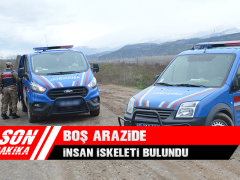 Boş Arazide İnsan İskeleti Bulundu