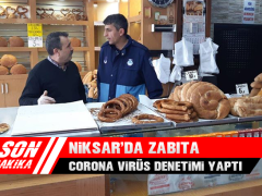 Niksar’da Zabıta Ekiplerinden Corona Virüs Denetimi