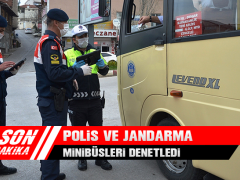 Polis ve Jandarma Minibüsleri Denetledi